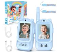 Talkies-walkies vidéo pour enfants, lot de 2 avec caméra HD