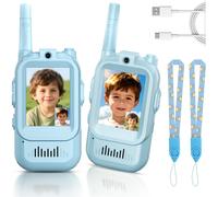 Talkies-walkies vidéo pour enfants, lot de 2 rechargeables