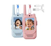 Talkies-Walkies Vidéo Rechargeables pour Enfants, Jouets pour Tout-Petits, Idéaux pour le Camping, les Voyages et Comme Cadeaux D'Anniversaire pour