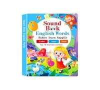 Talking Books, s, Electronic Interactive Pages, Sensory Educational Learning Toy, Early Speech Development with Audio, Reading Game for Toddler Kids Boy Girl, 10.24x7inch