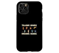 Talking Hands Making Sense Cool Finger Spelling ASL Teachers Coque pour iPhone 11 Pro