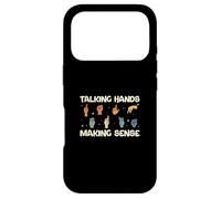 Talking Hands Making Sense Cool Finger Spelling ASL Teachers Coque pour iPhone 17 Pro