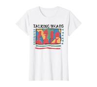 Talking Heads Jaune Retro Graphic T-Shirt Graphique avec Valeur, Femme, Blanc, M