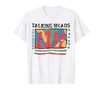 Talking Heads Jaune Retro Graphic T-Shirt Graphique avec Valeur, Homme, Blanc, XL