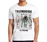 Talking Heads US Tour 1980 Punk Rock Poster Music Retro Cool Tee T Shirt 7275 WhiteLarge
