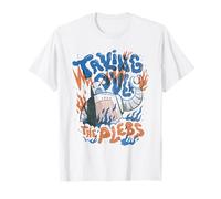 Talking Over The Plebs - Robot rétro AI Satire T-Shirt