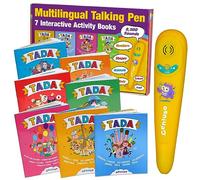 Talking Products, Stylo parlant avec 7 livres d'activités interactifs multilingues,Ressources éducatives EAL,Scanner de lecture TADA pour les premières années et les écoles primaires
