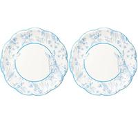 Talking Tables 10 x assiettes en papier bleu et blanc 23cm jetables recyclables pour anniversaire 1 an baby shower Pâques BBQ tea party enfants adultes (Lot de 2)
