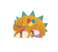 Talking Tables Dino Party Dinosaurs Shaped Napkin 16Pk, Multicolore DINO-NAPKIN-DINO Taille Unique