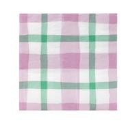 Talking Tables 20 x serviettes de table à carreaux vichy rose et vert pour goûter, pique-nique, fête des mères | Décorations de table de Pâques, serviettes de printemps pour découpage |