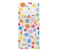 Talking Tables 4 x feuilles de papier de soie pour cadeaux 70x50cm feuilles visages souriants colorées pour anniversaire enfants déco DIY recyclable éco-responsable