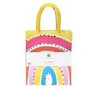 Talking Tables 8 x sacs cadeaux arc-en-ciel avec poignées solides pour cadeaux bonbons remplissage sacs fête anniversaire enfants baby shower mariage recyclable