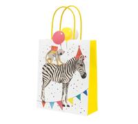 Talking Tables 8 x Safari Animal Themed Paper Party Bags for Girls & Boys Birthday or Baby Shower | Jungle Zoo, Madagascar Eco-friendly Treatbags for Kids Birthdays,