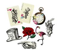 Talking Tables Alice In Wonderland Grands Accessoires | Alice au Pays des Merveilles Décoration | 8 Pièces