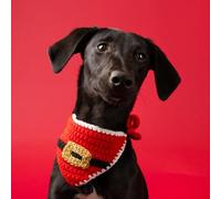 Talking Tables Bandana Festif en Velours pour Chien et Chat avec Ceinture de Père Noël, Costume de Noël ou Accessoire Cadeau pour Chats et Chiens
