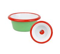Talking Tables Bol à Sauce Artisanal en Émail Vert Tomate 8cm, Incassable & Lavable au Lave-vaisselle, Vaisselle Réutilisable pour Sauces, Snacks, BBQs