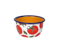 Talking Tables Bol en Émail Bon Appétit 12cm Design Tomates Durable Idéal Snacks Soupe Fruits Céréales Compatible Lave-Vaisselle