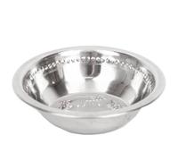 Talking Tables Bol Indien Argent Acier Inoxydable, Parfait pour Dîner, Anniversaire, Mariage, Noël, 5 pouces