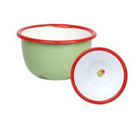Talking Tables bol en émail Bon Appetit fait main vert vintage 10cm durable pour snacks cacahuètes chips olives sauces dips fruits léger facile à nettoyer compatible lave-vaisselle