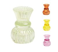 Talking Tables, Petit bougeoir en Verre Vert Clair | Bougeoir Conique pour intérieur ou extérieur, décoration élégante de Table de Noël ou décoration d'intérieur, dîner, Anniversaire, Mariage