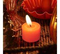 Talking Tables Bougie chauffe-plat LED sans flamme avec effet vacillant réaliste - Réutilisable - Fonctionne à piles - Pour automne, printemps, Halloween, mariages, fêtes et décoration d'intérieur - 5