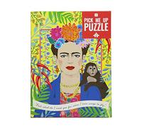 Talking Tables Casse-tête Frida Kahlo 1000 pièces - avec Affiche et Feuille de Quiz Assortis, Citation de Portrait de Femmes inspirantes, Conception illustrée, Cadeau d'anniversaire, pour Elle