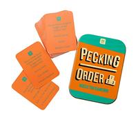 Talking Tables Christm Party Jeux de Fête de Noël Adulte Pecking Order Party Game Guess The Rank Trivia Cards