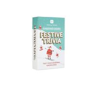 Talking Tables Christmas Festive Trivia Quiz Game, Secret Santa, Question Cards About Holidays, Celebrations, Traditions, Dinner Party, Fun Travel Pocket Games for Kids, Adults, Card Games, Ages 12+