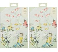 Talking Tables Couverture de table Féerique, Nappe en Papier Rectangulaire pour Fête d'Enfants | Vaisselle jetable pour fête papillon, fées des bois, décorations d'anniversaire,180 x 120 cm (Lot de 2)