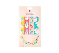 Talking Tables Décorations de Noël en chaîne en papier - Paquet de 100 | Artisanat pour les enfants, activités amusantes avec des motifs de père Noël, de bonhommes de neige et de pingouins