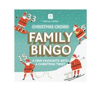 Talking Tables Family Bingo Game, Posing Santa Bingo Numbers, 100 Sheets Score Pad, Christmas, Dinner Party, Fun Travel Pocket Games for Kids, Adults, Card Games, Xmas Stocking Filler, Ages 5+