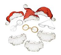 Talking Tables Fête Accessoires Père Noël | Photobooth | 18 Déguisements, Papier, Multicolor, Divers