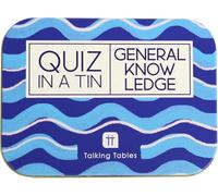 Talking Tables General Knowledge Quiz Game, Question Cards After Dinner Party, Present, Secret Santa, Fun Travel Pocket Games for Kids, Adults, Card Games, Ages 14+