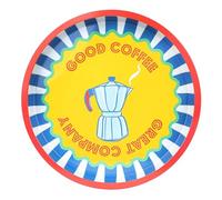 Talking Tables Grand Plateau de Service Rond pour Boissons, collations, Condiments décoratifs et colorés, idéal pour Les Repas d'été, Les barbecues, Les Repas en Plein air, Les fêtes de Jardin | en