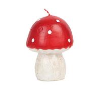 Talking Tables Grande bougie en forme de champignon pour table de Noël 9,5 cm | Décorations de fête de forêt de champignon rouge, d'automne, thé d'Alice au pays des merveilles, thème de fée de jardin