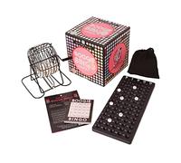 Talking Tables Kit de Jeu de Bingo à Musique | Organisez Votre Propre soirée de Jeux | Contient Une Machine à Roue de Bingo en métal, des Boules numériques, des Cartes et Une liste de Lecture