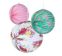 Talking Tables Lanterne Decorative en Papier Floral Pour un Mariage ou Fetes d'Anniversaire