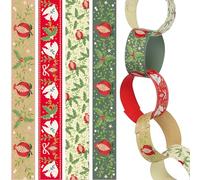 Talking Tables Lot de 100 guirlandes en Papier recyclables de 6,5 m - Guirlande de Noël en Papier - Décoration Festive pour Enfants, familles, fêtes d'hiver et décoration d'intérieur