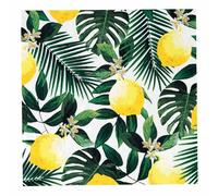 Talking Tables Lot de 20 Serviettes Citron | Serviettes Tropicales avec Feuilles Jungle | Art de Table Jetable Fête de Jardin, BBQ, Pique-nique, Découpage, 33cm x 33cm