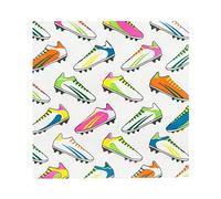 Talking Tables football | Lot de 20 serviettes en papier, vaisselle jetable recyclable pour anniversaire, jour de match de la coupe du monde d'Angleterre, sport, Green, 33 x 33 cm