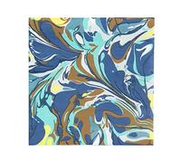 Talking Tables Lot de 20 serviettes en papier bleues à imprimé marbré-Recyclables et respectueuses de l'environnement pour anniversaire, Noël, Nouvel An, Hiver, Découpage, Unisexe, 33 x 33 centimeters