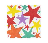 Talking Tables Lot de 20 serviettes en papier jetables en forme d'étoile pour le déjeuner, les fêtes, les décorations de table jetables Eco Choice Produit et emballage recyclables
