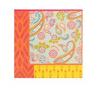 Talking Tables Lot de 20 Serviettes en Papier Paisley Boho | Serviettes Jetables Colorées Recyclables | Art de la Table Fête Été Découpage, Orange, 33 x 33 cm