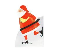 Talking Tables Lot de 20 serviettes jetables en papier en forme de Père Noël, 3 plis, recyclage, serviettes jetables, découpage, restauration, serviettes à motifs