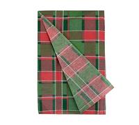 Talking Tables Lot de 4 feuilles de papier de soie tartan vert et rouge pour cadeaux de Noël | Emballage cadeau de Noël festif, largement recyclé | Sans plastique et recyclable à la maison | 70 cm x