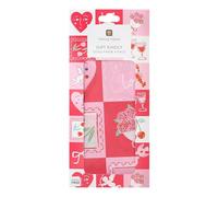 Talking Tables Lot de 4 rouleaux de papier de soie décoratif pour la Saint Valentin avec icônes d'amour pour cadeaux romantiques, cadeaux de Saint-Valentin, sacs de fête, emballage artisanal