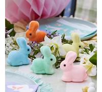 Talking Tables Lot de 5 décorations de table de Pâques | Mini lapins pastel pour la chasse aux œufs, les enfants, le printemps, Solide, TSBUNNY-BUN-PK