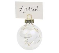 Talking Tables Lot de 6 Porte-cartes de Table en Verre - Support pour Noms et Photos - Idéal pour Noël, Mariages et Fêtes - Dimensions: Hauteur 14,8 cm, Largeur 2,5 cm