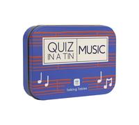 Talking Tables Music Trivia Quiz Game, Secret Santa, Present, Question Cards After Dinner Party, Fun Travel Pocket Games for Kids, Adults, Card Games, Ages 14+