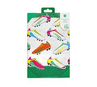 Talking Tables Nappe de Fête Football - Nappe de Table Colorée avec Chaussures de Football pour Anniversaires, Coupe du Monde et Euro, 180 x 120 cm